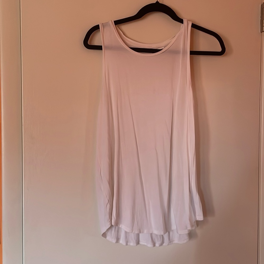 Old Navy white long tank, small